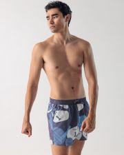 BLUE MEN'S BEACH SHORTS