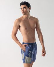 BLUE MEN'S BEACH SHORTS