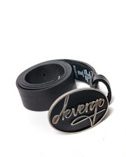 BLACK WOMEN'S LEATHER BELT