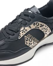 BLACK WOMEN'S SNEAKERS - NORA
