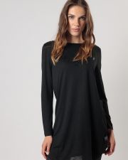 BLACK WOMEN'S LONG-SLEEVED T-SHIRT