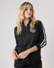 BLACK WOMEN'S ZIP-UP CARDIGAN