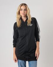 BLACK WOMEN'S ZIP-UP CARDIGAN