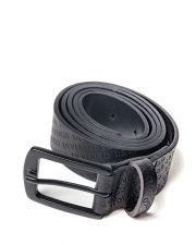BLACK MEN'S LEATHER BELT