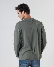 KHAKI MEN'S LONG-SLEEVED T-SHIRT