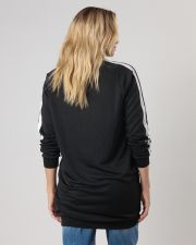 BLACK WOMEN'S ZIP-UP CARDIGAN