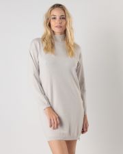 GREY WOMEN'S KNITTED DRESS