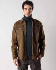KHAKI MEN'S LONG-SLEEVED SHIRT