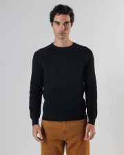 BLACK MEN'S KNITTED SWEATER