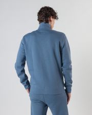 BLUE MEN'S ZIP-UP SWEATSHIRT