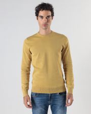 YELLOW MEN'S KNITTED SWEATER