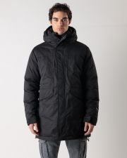 BLACK MEN'S LONG COAT