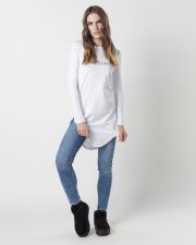 WHITE WOMEN'S PULLOVER DRESS