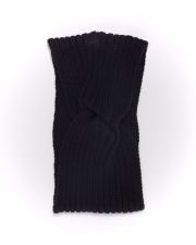 BLACK WOMEN'S KNITTED HEADBAND