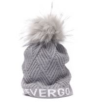 GREY WOMEN'S KNITTED HAT