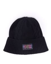 BLACK WOMEN'S KNITTED HAT