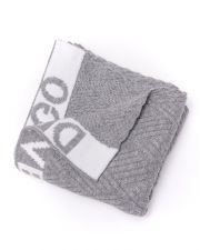 GREY WOMEN'S KNITTED SCARF
