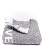 GREY WOMEN'S KNITTED SCARF