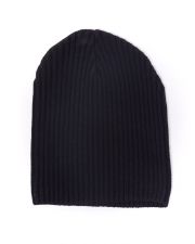 BLACK MEN'S KNITTED HAT
