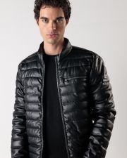BLACK MEN'S TRANSITIONAL JACKET