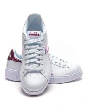 PINK DIADORA WOMEN'S SNEAKERS - STEP P BRIGHT REPTIL