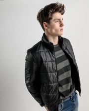 BLACK MEN'S TRANSITIONAL JACKET