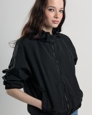 BLACK WOMEN'S TRANSITIONAL JACKET