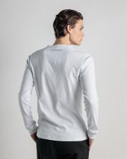WHITE MEN'S LONGSLEEVE T-SHIRT