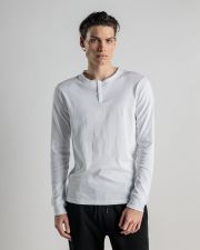 WHITE MEN'S LONGSLEEVE T-SHIRT