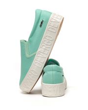 GREEN WOMEN'S SLIP-ON SHOES - HELIA