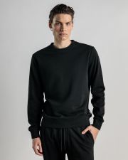 BLACK MEN'S PULLOVER