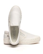 WHITE WOMEN'S SLIP-ON SHOES - HELIA