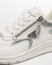 WHITE WOMEN'S SNEAKER - PEARL