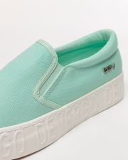 GREEN WOMEN'S SLIP-ON SHOES - HELIA
