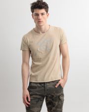 BEIGE MEN'S T-SHIRT
