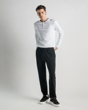 WHITE MEN'S LONGSLEEVE T-SHIRT