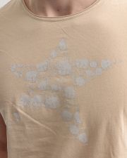 BEIGE MEN'S T-SHIRT