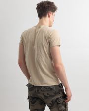BEIGE MEN'S T-SHIRT
