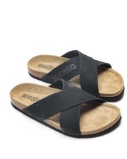 BLACK MEN'S SLIDES - FELIX