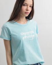 BLUE WOMEN'S T-SHIRT