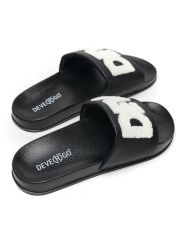 BLACK WOMEN'S SLIDES - CARAVELLA FROTTY