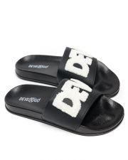 BLACK WOMEN'S SLIDES - CARAVELLA FROTTY