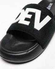 BLACK WOMEN'S SLIDES - MOLLY