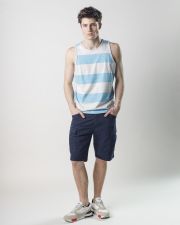 BLUE MEN'S SLEEVELESS T-SHIRT