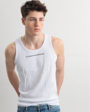 WHITE MEN'S SINGLET