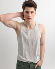 GREY MEN'S SINGLET