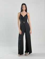 BLACK WOMEN'S OVERALLS