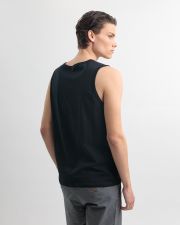 BLACK MEN'S SINGLET
