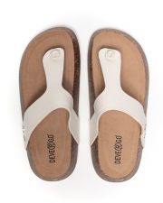 BEIGE WOMEN'S SLIDES - PATRICIA