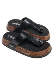 BLACK WOMEN'S SLIDES - PATRICIA